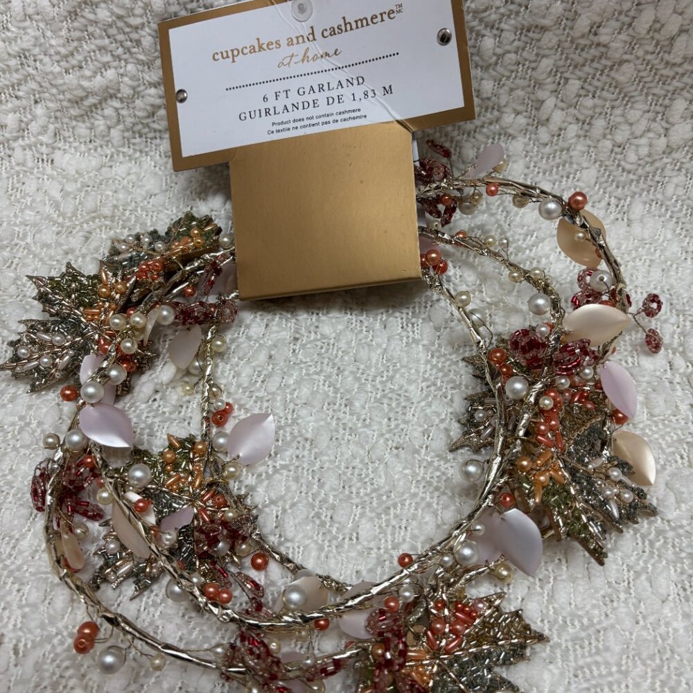 Cupcakes & Cashmere Jeweled and Beaded Fall Garland